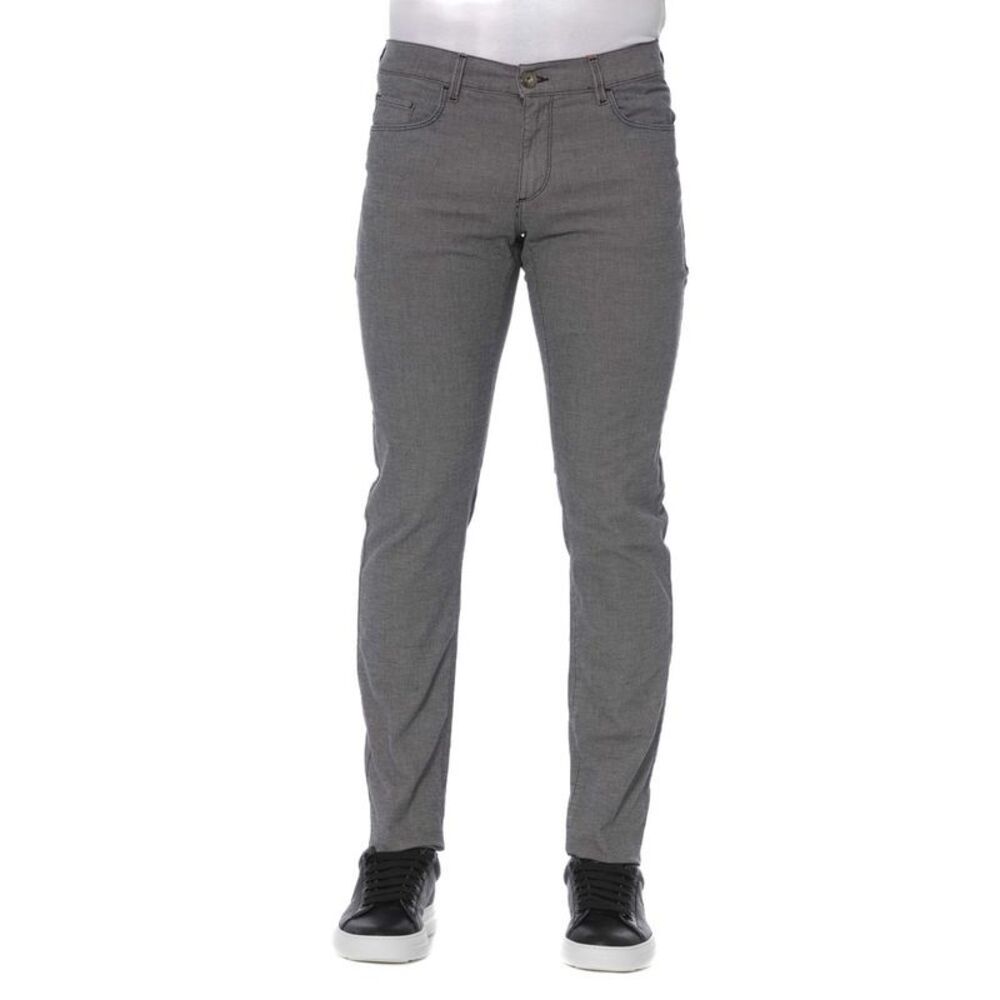 Trussardi Jeans Gray Cotton Men's Men's Pants
